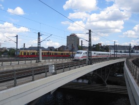 Vom Hauptbahnhof in Richtung Charitee